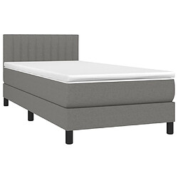 Avis Sommier à lattes,Cadre à lattes de lit et matelas et LED pour Adulte Gris foncé 100x200 cm -MN51036