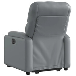 Acheter vidaXL Fauteuil inclinable électrique gris similicuir