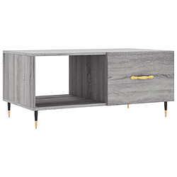 vidaXL Table basse sonoma gris 90x50x40 cm bois d'ingénierie