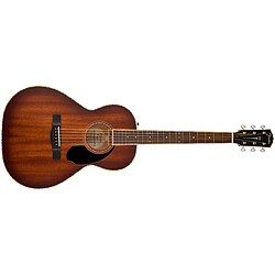 Paramount PS-220E Parlor All Mahogany Aged Cognac Burst Fender