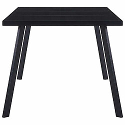 Avis Maison Chic Table de salle à manger,Table à dîner Noir 160x80x75 cm Verre trempé -GKD65751