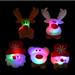 Acheter Wewoo Décoration de Noël à porter 12 PCS Deer Style Flash Light Arbre Broche