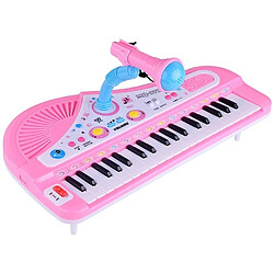 Wewoo Jeux musicaux pour enfant Clavier d'orgue électronique 37 touches piano avec supports et microphone