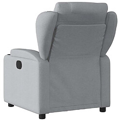 Acheter vidaXL Fauteuil de massage inclinable électrique gris clair tissu