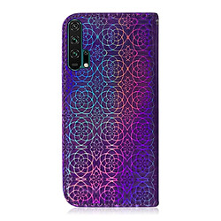 Avis Wewoo Housse Coque Pour Huawei Honor 20 Pro Couleur unie Boucle magnétique colorée Flip horizontal en cuir PU avec support et fentes cartes et portefeuille et lanière violet