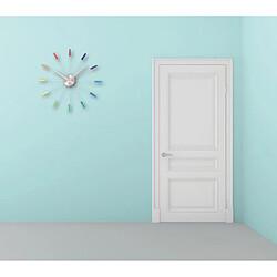 Nextime - 2610ZI - Pendule Murale - 58 - Acier Inoxydable - Plastique - Argent - 'Plug Inn' - Diamètre: 58 cm