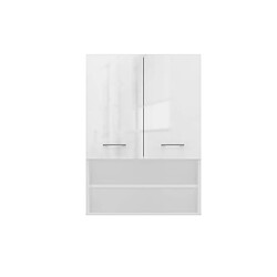 Vivaldi Etagere de Salle de Bain Polly Blanc Brillant 64 cm