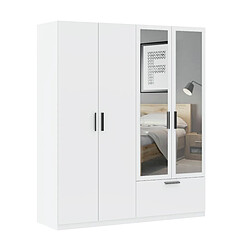 Abiks Meble Armoire Zivo 4D1S L avec portes battantes