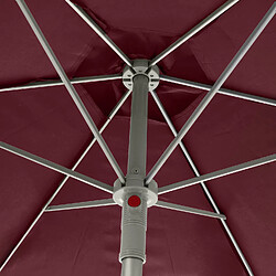 Acheter Hesperide Parasol droit rond Anzio - Diam. 230 cm - Bordeaux