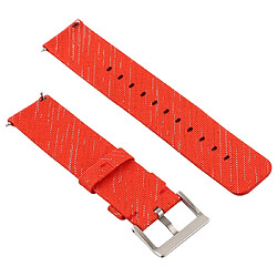 Acheter Wewoo Bracelet pour montre connectée Dragonne en toile mode simple Fitbit Versa / 2 Orange