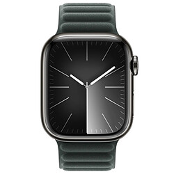 Bracelet à maillons magnétique FineWoven pour l'Apple Watch Series 1-9 / SE - 38/40/41 mm / Series 10 - 42 mm - Taille M/L - Evergreen