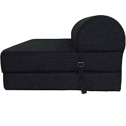 Avis Jardindeco Chauffeuse double unie en coton Noir.