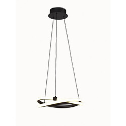 Luminaire Center Suspension Infinity 30W LED 2800K, 2500lm, marron oxydé/arylique blanc