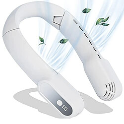 Avis Ventilateur de Cou Portable Ventilateur de Cou Suspendu Rechargeable, Mini Ventilateur de Tour de Cou Mains Libres Alimenté par USB avec un Fort Flux d'Air, refroidissement du Ventilateur Portable Personnel à 3 Vitesses pour