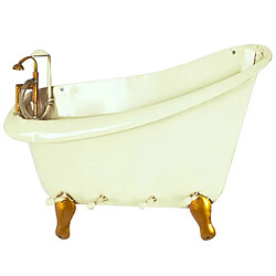 Pegane Patère murale en métal vintage Baignoire naturel - Longueur 54 x Hauteur 36 x Profondeur 8 cm