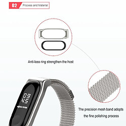 Avis Wewoo Bracelet en métal Mijobs Milan SE pour Xiaomi Mi Band 3 Bracelet en acier inoxydable Bracelet magnétique Bracelet Bracelets Remplacer les accessoires, hôte non inclus (Or)