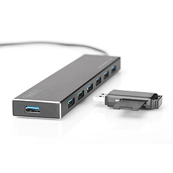 Acheter Digitus DA-70241-1 hub & concentrateur USB 3.0 (3.1 Gen 1) Type-A 5000 Mbit/s Gris