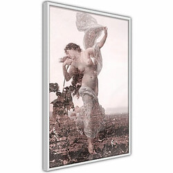 Paris Prix Affiche Murale Encadrée Dancing in the Field 20 x 30 cm Blanc