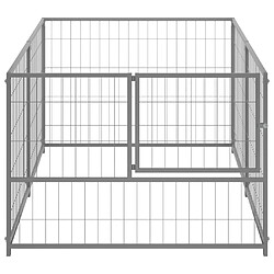 Acheter Helloshop26 Chenil extérieur cage enclos parc animaux chien argenté 200 x 100 x 70 cm acier 02_0000253