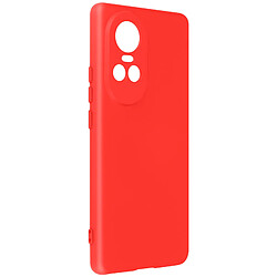 Avizar Coque pour Oppo Reno 10 et 10 Pro Semi-rigide Soft-touch avec Dragonne Rouge