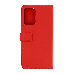 Avizar Housse Samsung Galaxy A52 5G Porte-carte Fonction Support Vidéo rouge