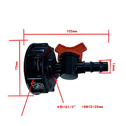 Acheter Adaptateur de réservoir IBC Adaptateur de valve de réservoir IBC