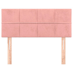 Avis Maison Chic Tête de lit moderne pour chambre - Décoration de lit Rose 80x5x78/88 cm Velours -MN32929