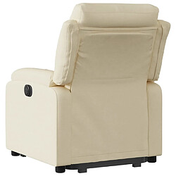 Acheter vidaXL Fauteuil inclinable électrique crème tissu