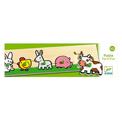 Puzzle en bois gros boutons Farm'n'co - Djeco