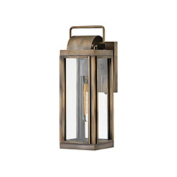 Elstead Lighting Applique murale extérieur Hinkley Verre Transparent,aluminium Bronze bruni peint