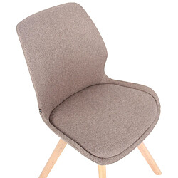 Non Lot de 2 chaises Luna en tissu pas cher