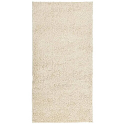 vidaXL Tapis shaggy PAMPLONA poils longs moderne doré 100x200 cm