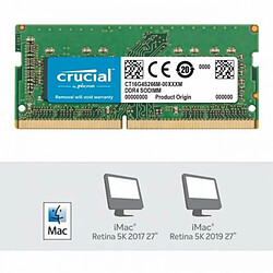 Avis Mémoire RAM Crucial CT16G4S266M CL19