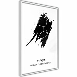 Paris Prix Affiche Murale Encadrée Zodiac Virgo I 20 x 30 cm Blanc