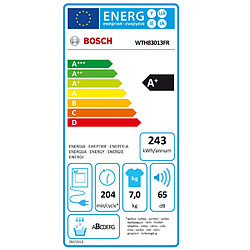 Sèche-linge pompe à chaleur avec condenseur 60cm 7kg - WTH83013FR - BOSCH