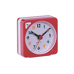 mini voyage horloge dégradé son bureau réveil snooze veilleuse rouge