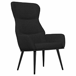 Maison Chic Chaise de relaxation | Fauteuil relax Noir Tissu -GKD60927