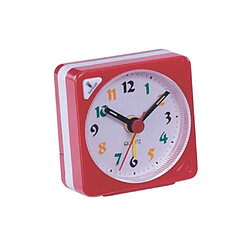 mini voyage horloge dégradé son bureau réveil snooze veilleuse rouge