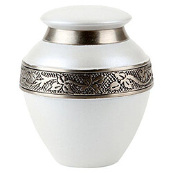 Urns UK ``Swindon`` Urne souvenir en laiton, Blanc