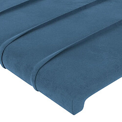 Acheter Maison Chic Lot de 2 Têtes de lit design Bleu pour chambre - Décoration de lit foncé 100x5x78/88 cm Velours -MN17336