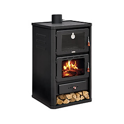 Interstoves Cuisinière à bois FG - Acier - Noir