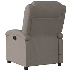 Acheter Maison Chic Fauteuil Relax pour salon, Fauteuil de massage inclinable électrique Taupe Tissu -GKD91324