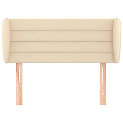 Avis Maison Chic Tête de lit scandinave avec oreilles,meuble de chambre Crème 103x23x78/88 cm Tissu -MN44375