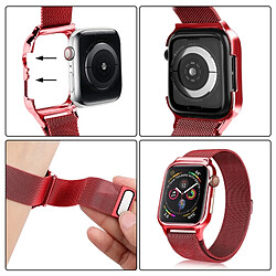 Wewoo Bracelet milanais en acier inoxydable avec boucle pour Apple Watch série 4 44 mm pas cher