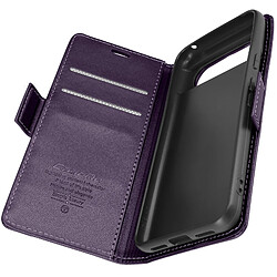 Avizar Étui pour Google Pixel 8 Portefeuille Anti-RFID Support Collection CaseMe Violet