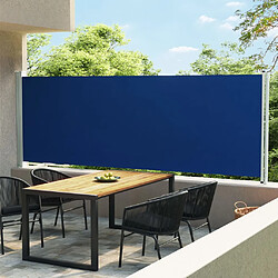 vidaXL Auvent latéral rétractable de patio 160x600 cm Bleu