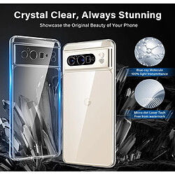 Htdmobiles Coque pour Google Pixel 8 Pro 5G - housse etui silicone gel fine + film ecran - TRANSPARENT TPU