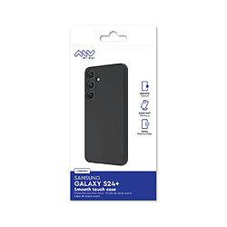 My Way Myway Coque pour Samsung Galaxy S24 Plus Modèle Smoothie Soft Touch en TPU Noir