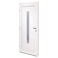 Acheter vidaXL Porte d'entrée anthracite 88x200 cm PVC