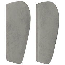 Acheter Maison Chic Tête de lit moderne avec oreilles pour chambre - Décoration de lit Gris clair 83x23x78/88 cm Velours -MN29416